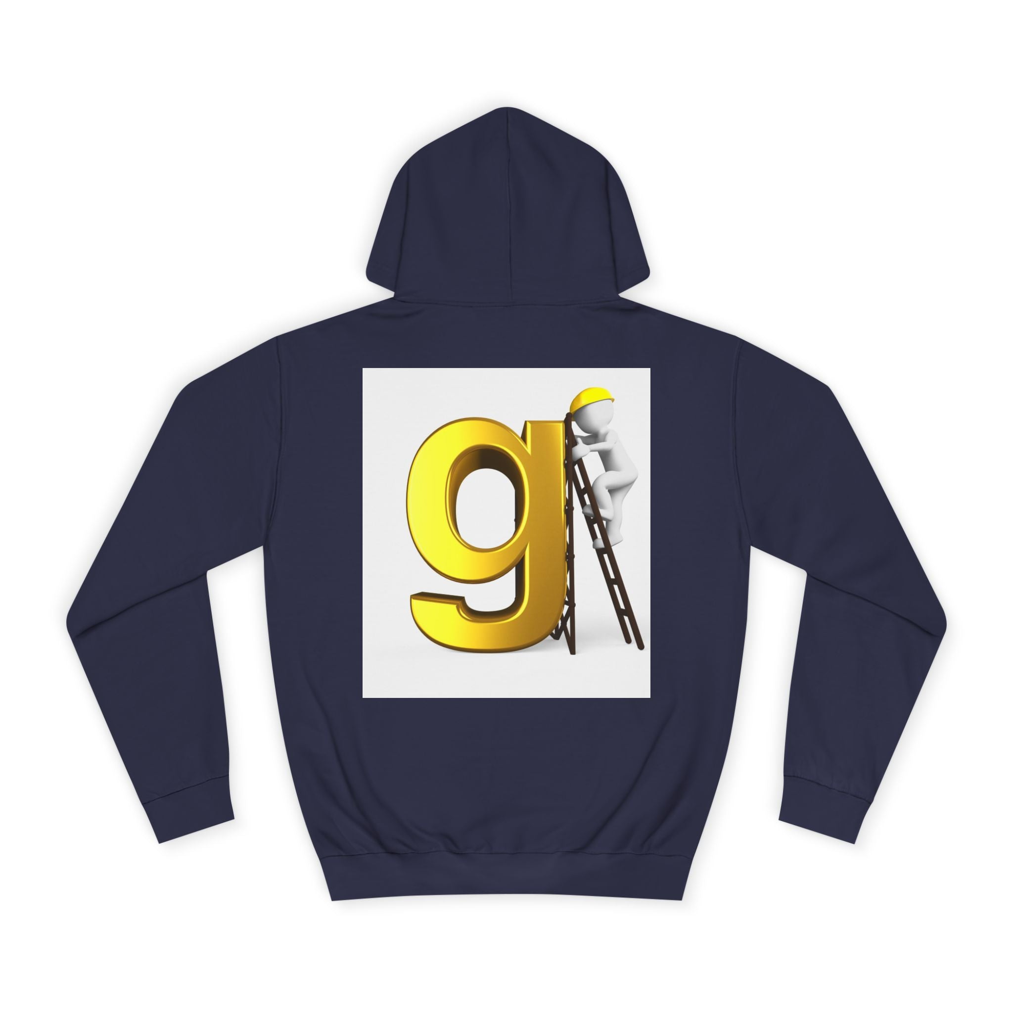 Gold Letter G with Painter Character Hoodie | Initial Monogram