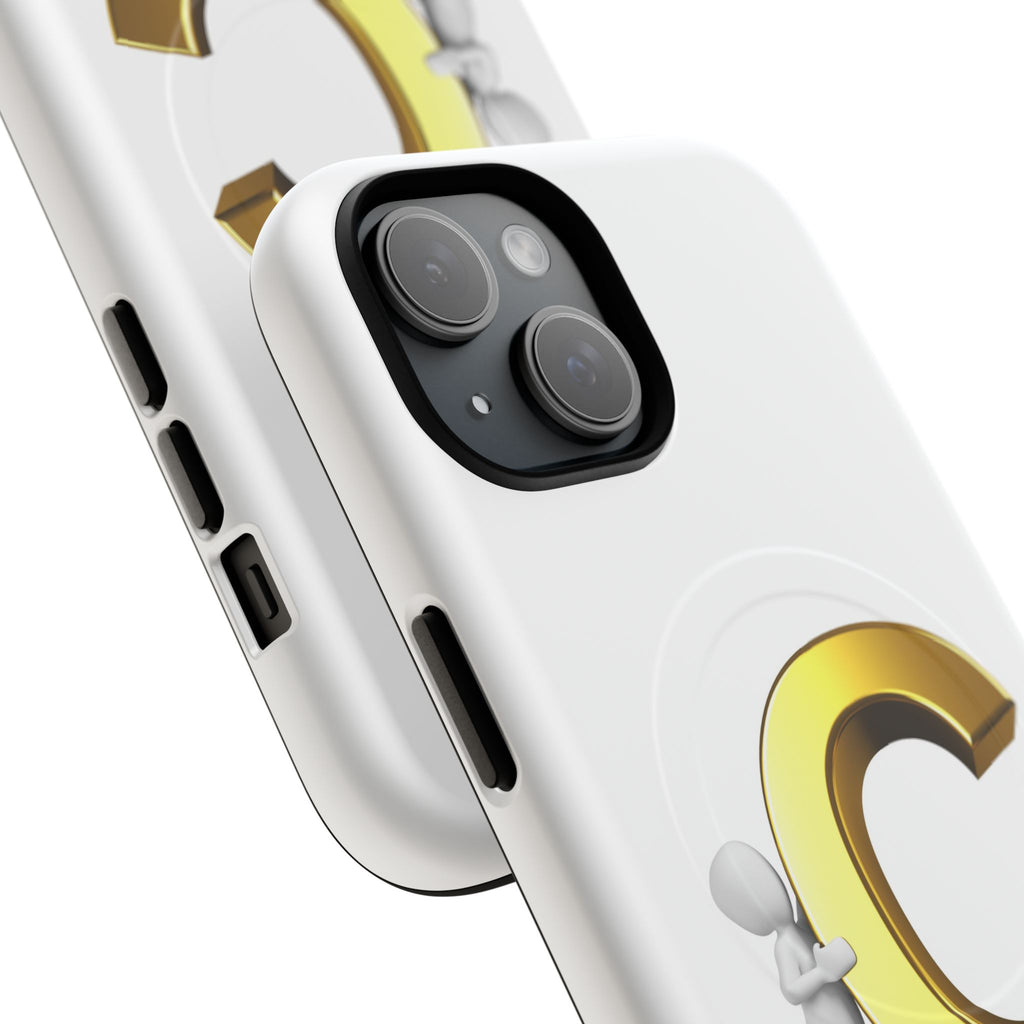 Gold Letter C Monogram Phone Case | Tough Magnetic Case