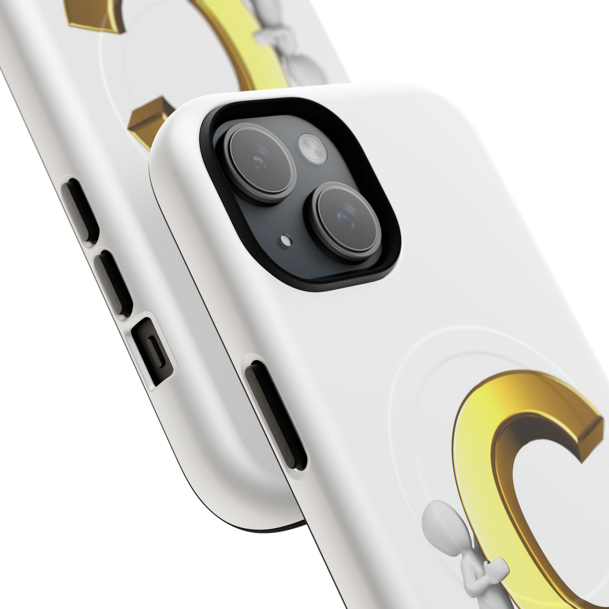Gold Letter C Monogram Phone Case | Tough Magnetic Case