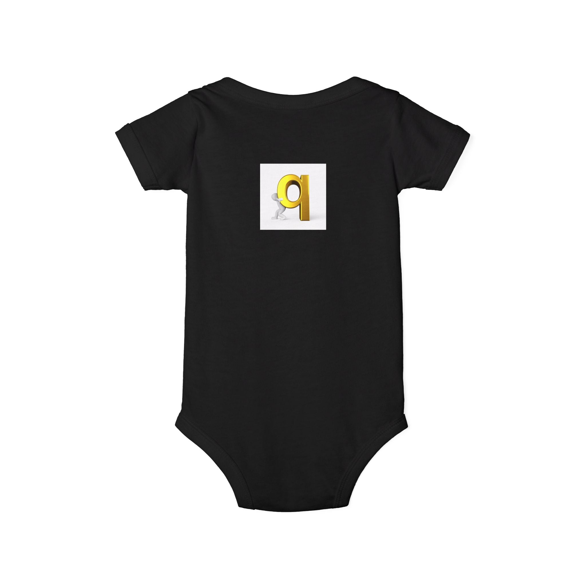 Letter q Illustration Onesie | Minimal Baby Bodysuit