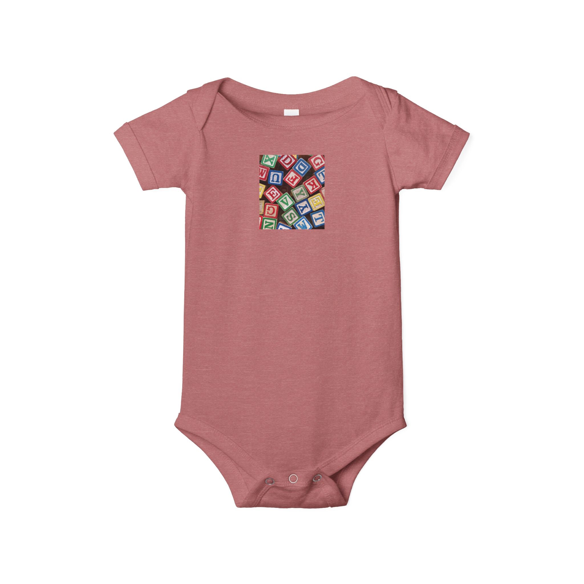 Grenouillère bébé Blocs Alphabet Colorés | Body pour bébé