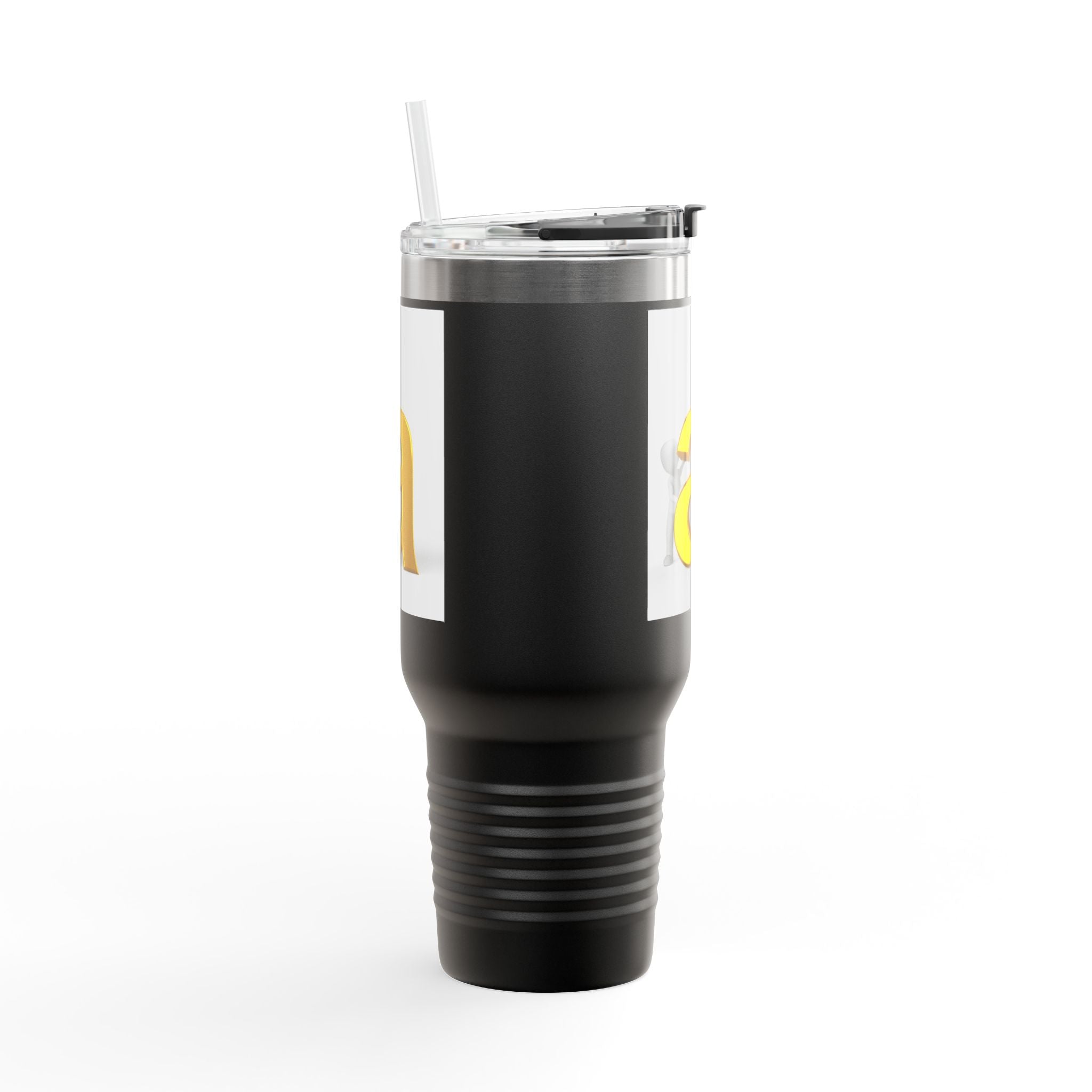 Gobelet lettre A jaune 3D | Mug de voyage
