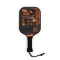Library Bookcase Illustration Pickleball Paddle