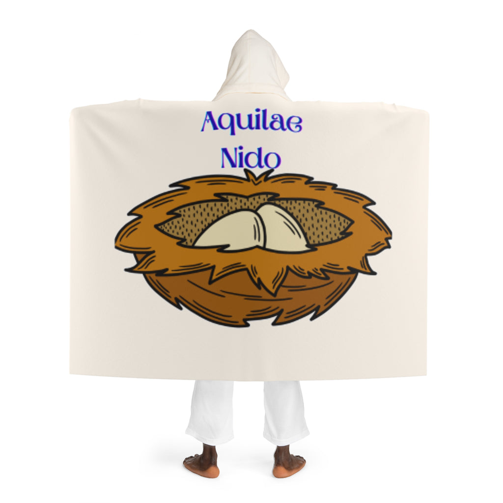 Cartoon Bear Hooded Sherpa Fleece Blanket | Cozy Hooded Blanket