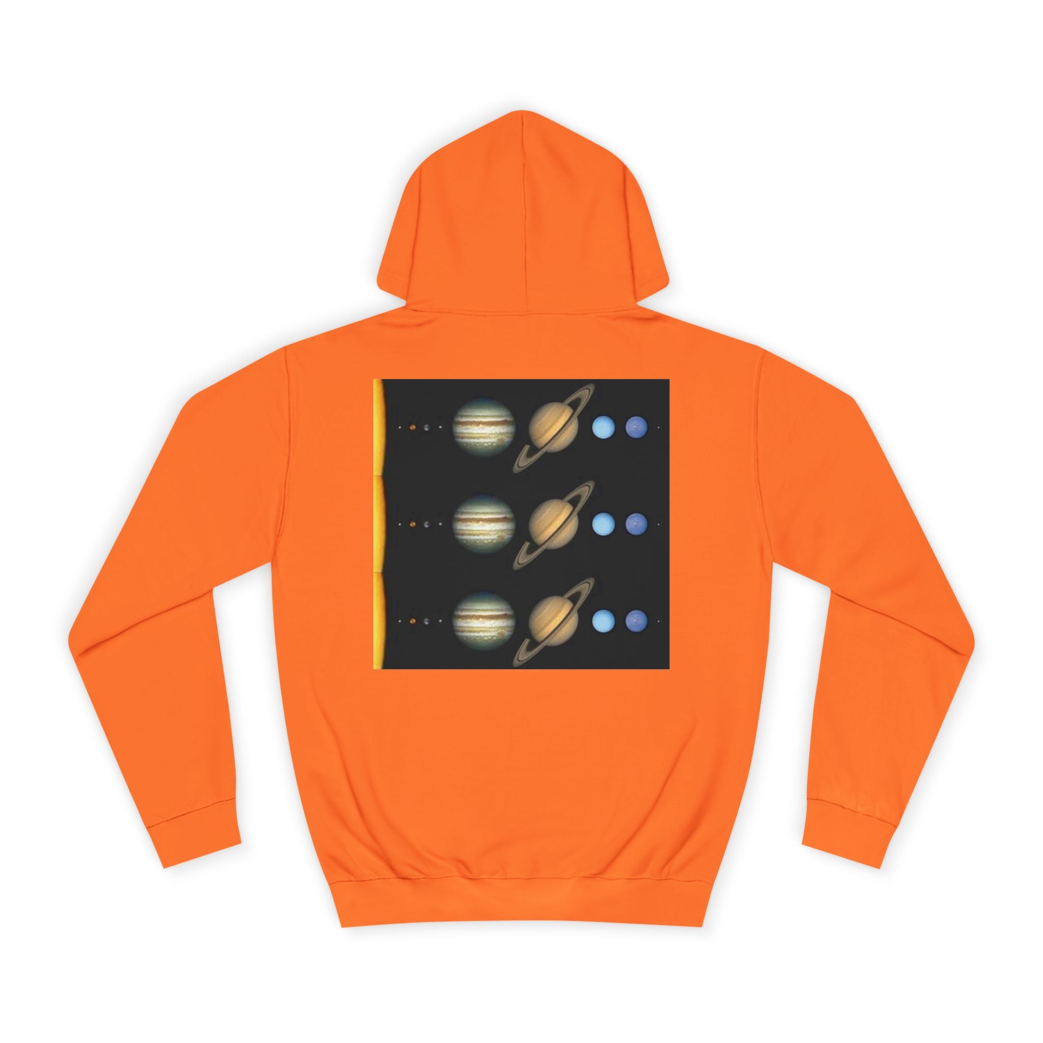 Solar System Planets Hoodie | Saturn Jupiter Earth Mars Nebula Design