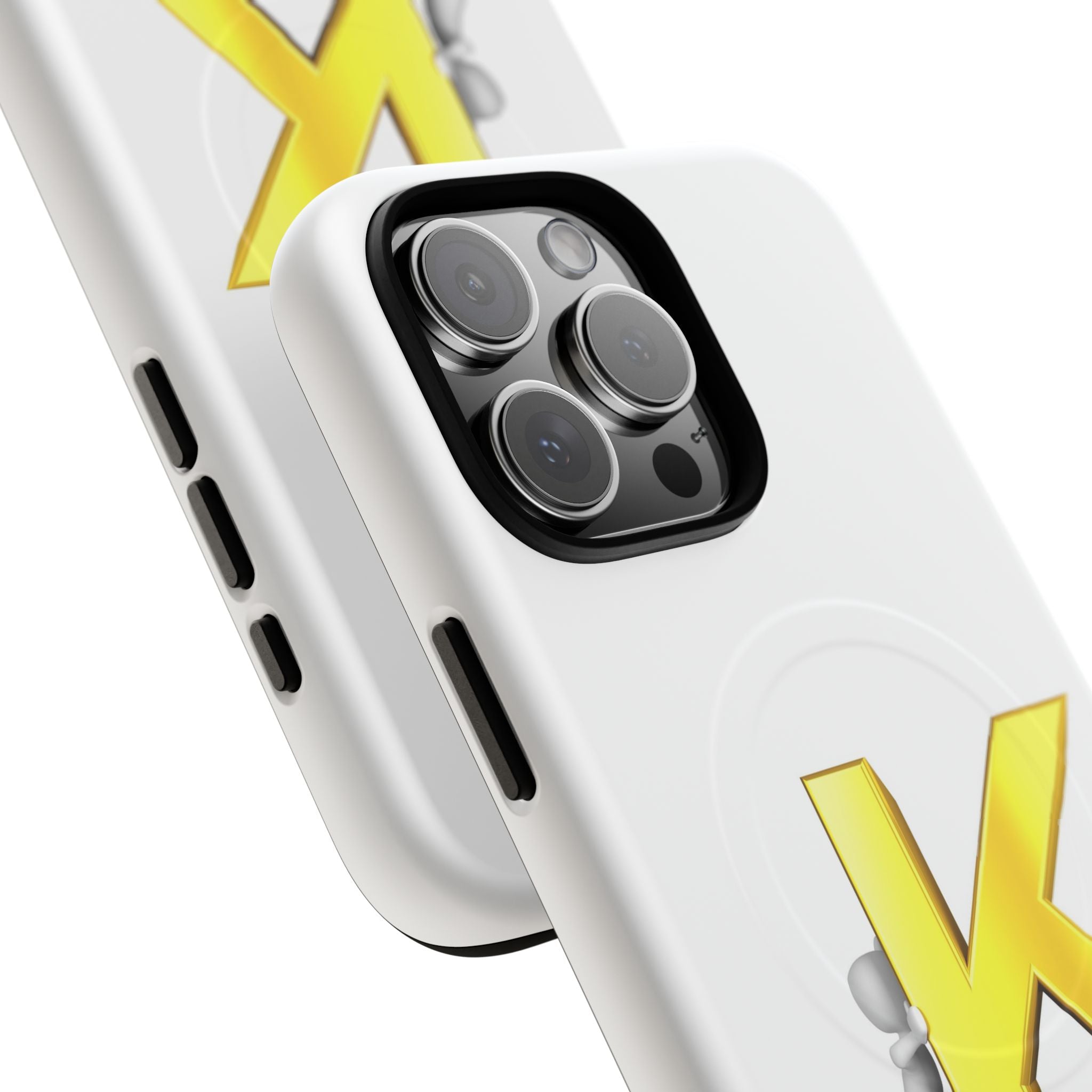 Yellow K Letter Phone Case | Tough Magnetic Case, Monogram Initial K