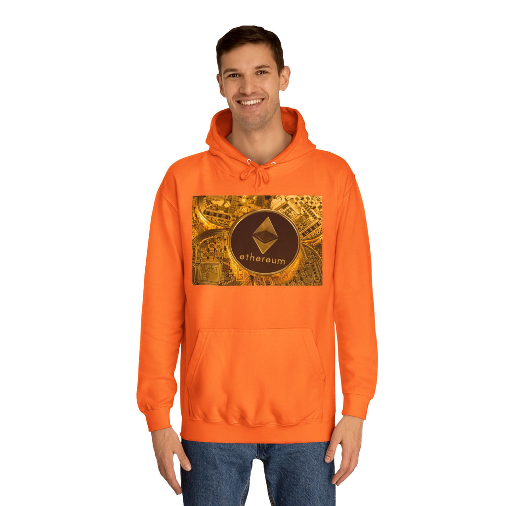 Ethereum Coin Hoodie | Crypto Logo Sweatshirt, Blockchain Design