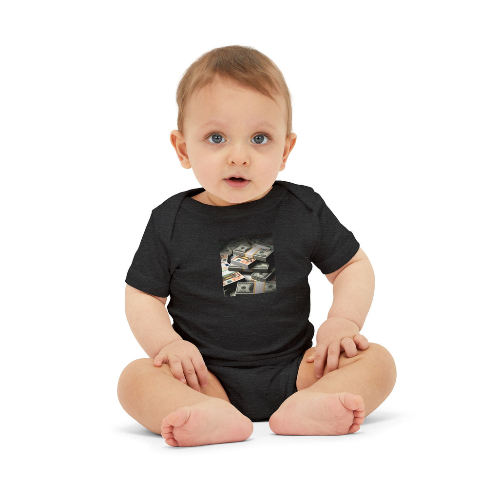 Stack Of Cash Infant Onesie | Baby Bodysuit Photography Print
