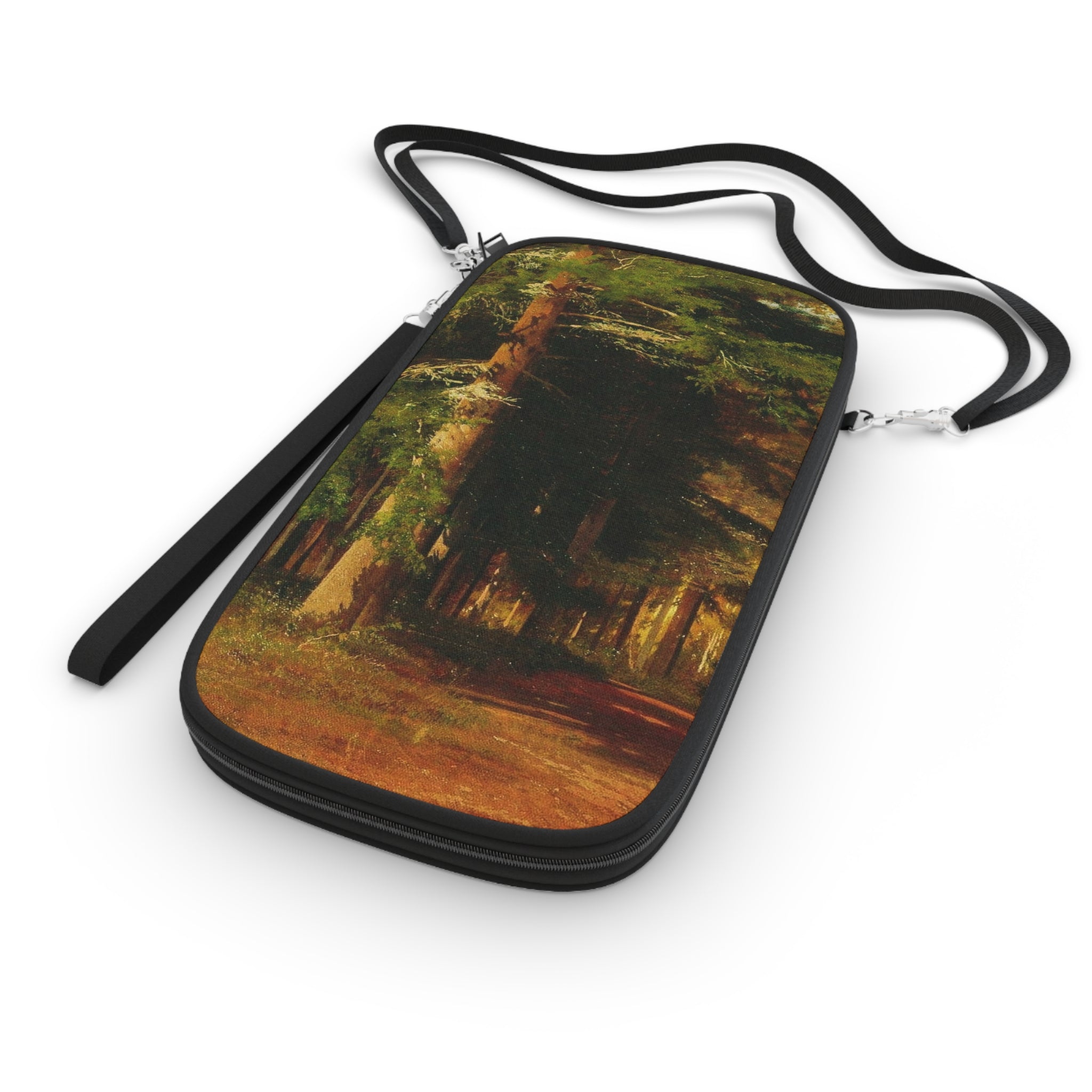 Forest Path Painting Passport Wallet | Woodland Landscape Travel Accessory