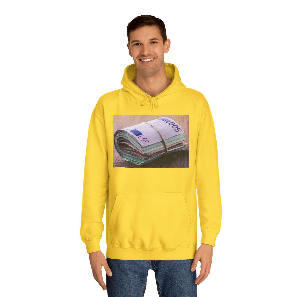 Rolled Currency Stack Hoodie | Money Print, Cash Bundle