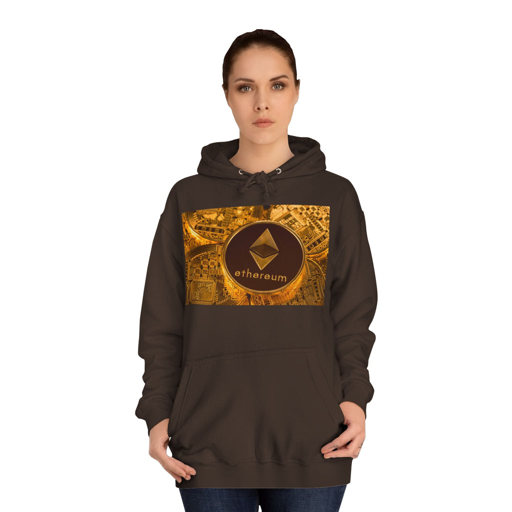Ethereum Coin Hoodie | Crypto Logo Sweatshirt, Blockchain Design