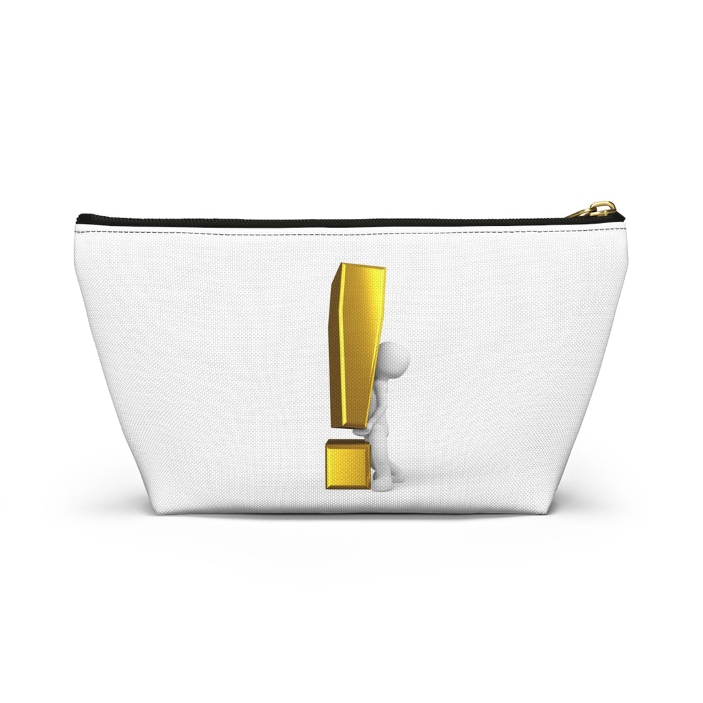3D Figure Holding Gold Exclamation Mark Accessory Pouch