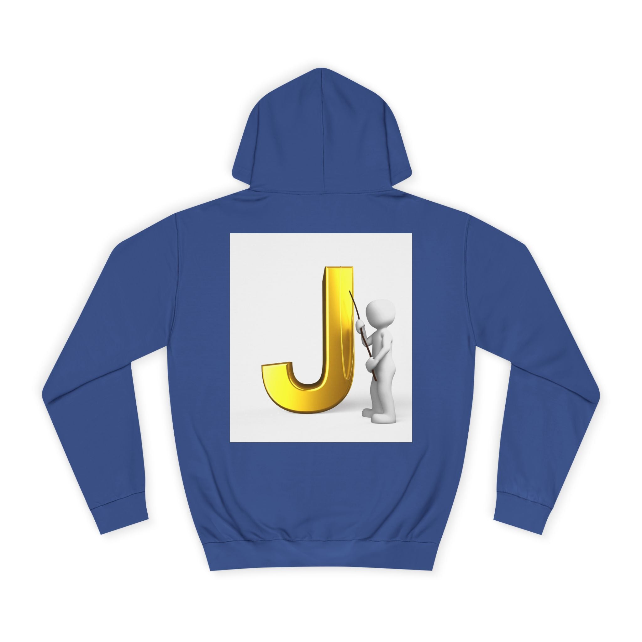 Golden Letter J Initial Hoodie | Monogram J Sweatshirt