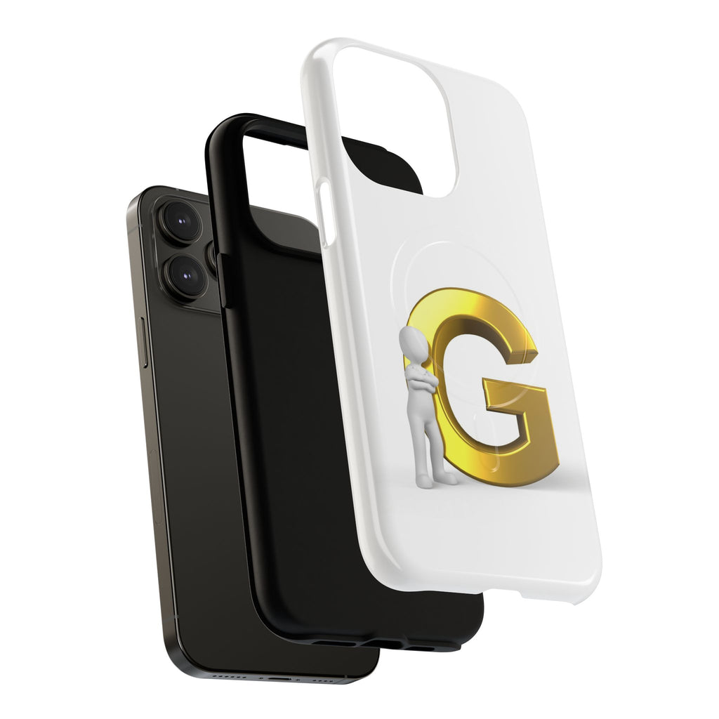 Gold Letter G Monogram Phone Case | Tough Magnetic Case