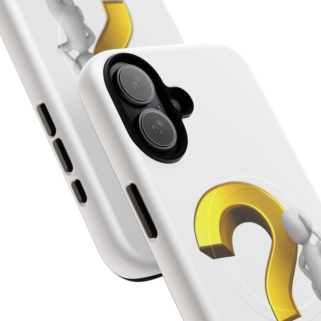 3D Question Mark Figure phone case | Tough Magnetic Case