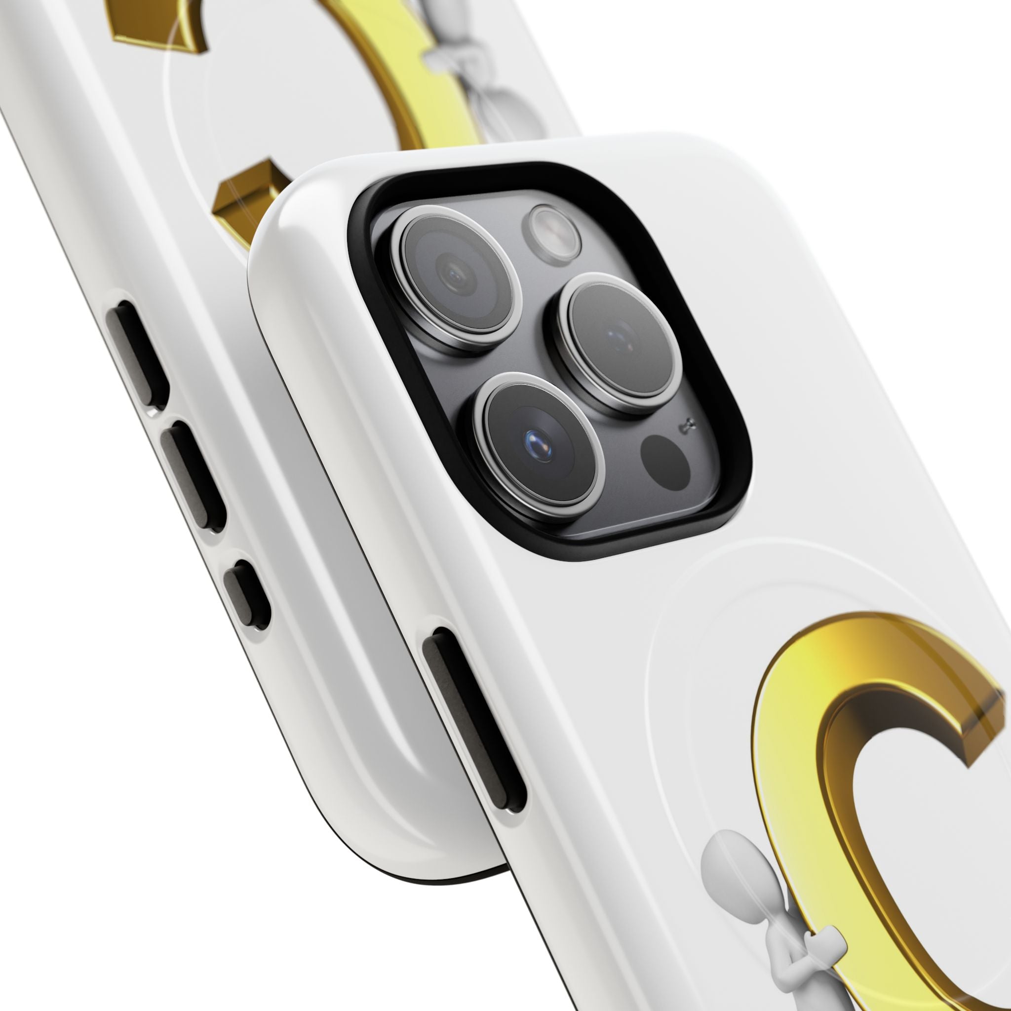 Gold Letter C Monogram Phone Case | Tough Magnetic Case