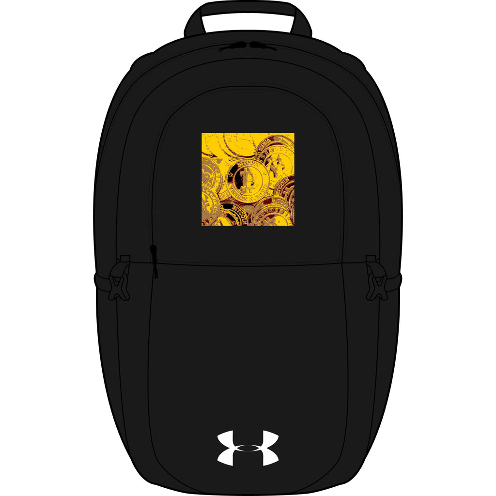 Bitcoin Cryptocurrency Backpack | Embroidered Square Artwork