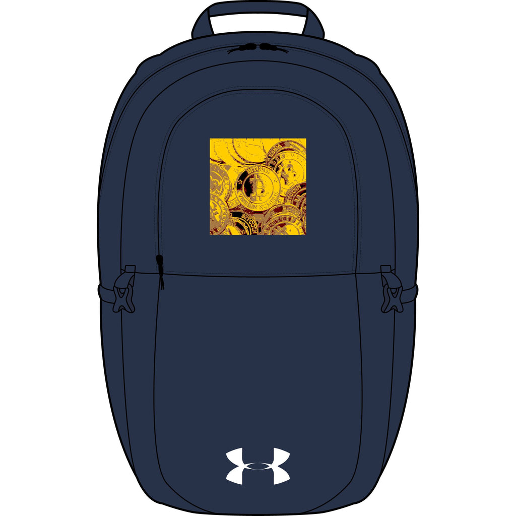 Bitcoin Cryptocurrency Backpack | Embroidered Square Artwork