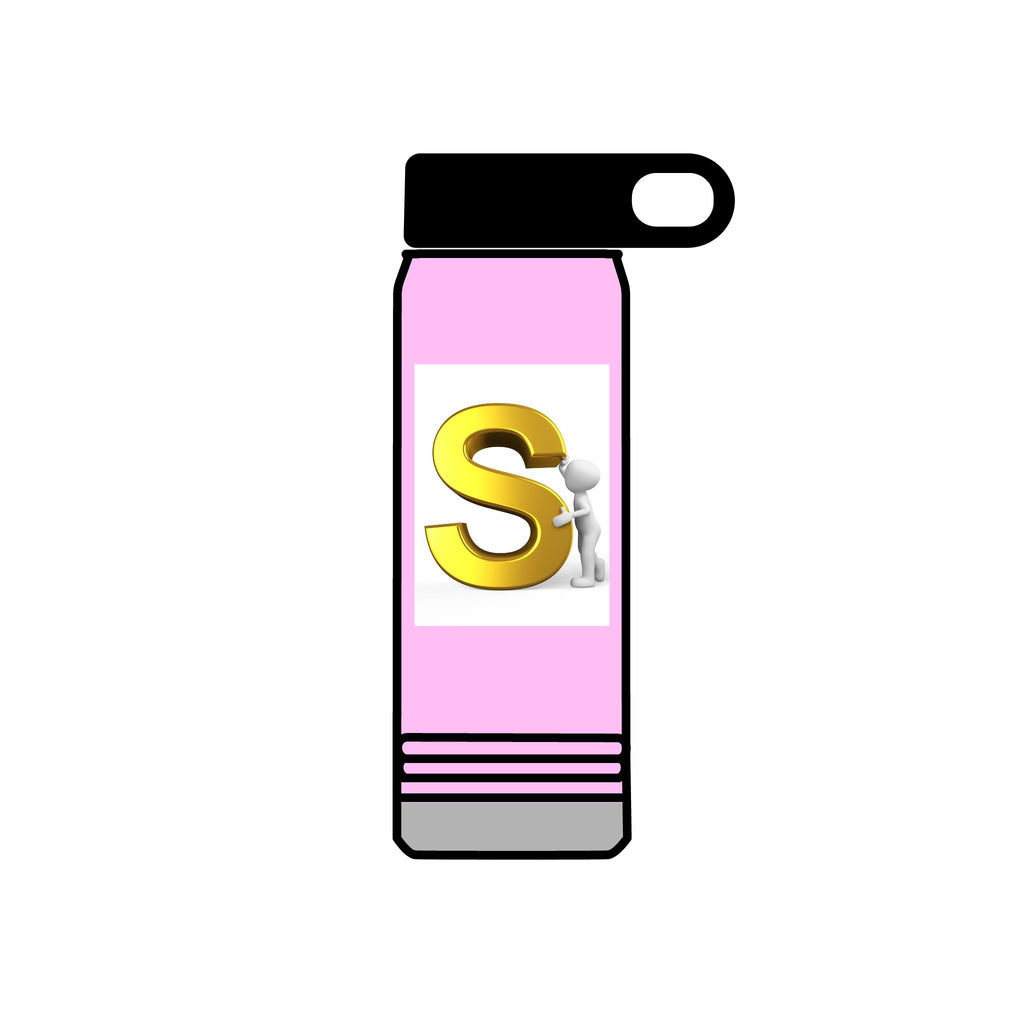 Gold Letter S Monogram Water Bottle | 20oz
