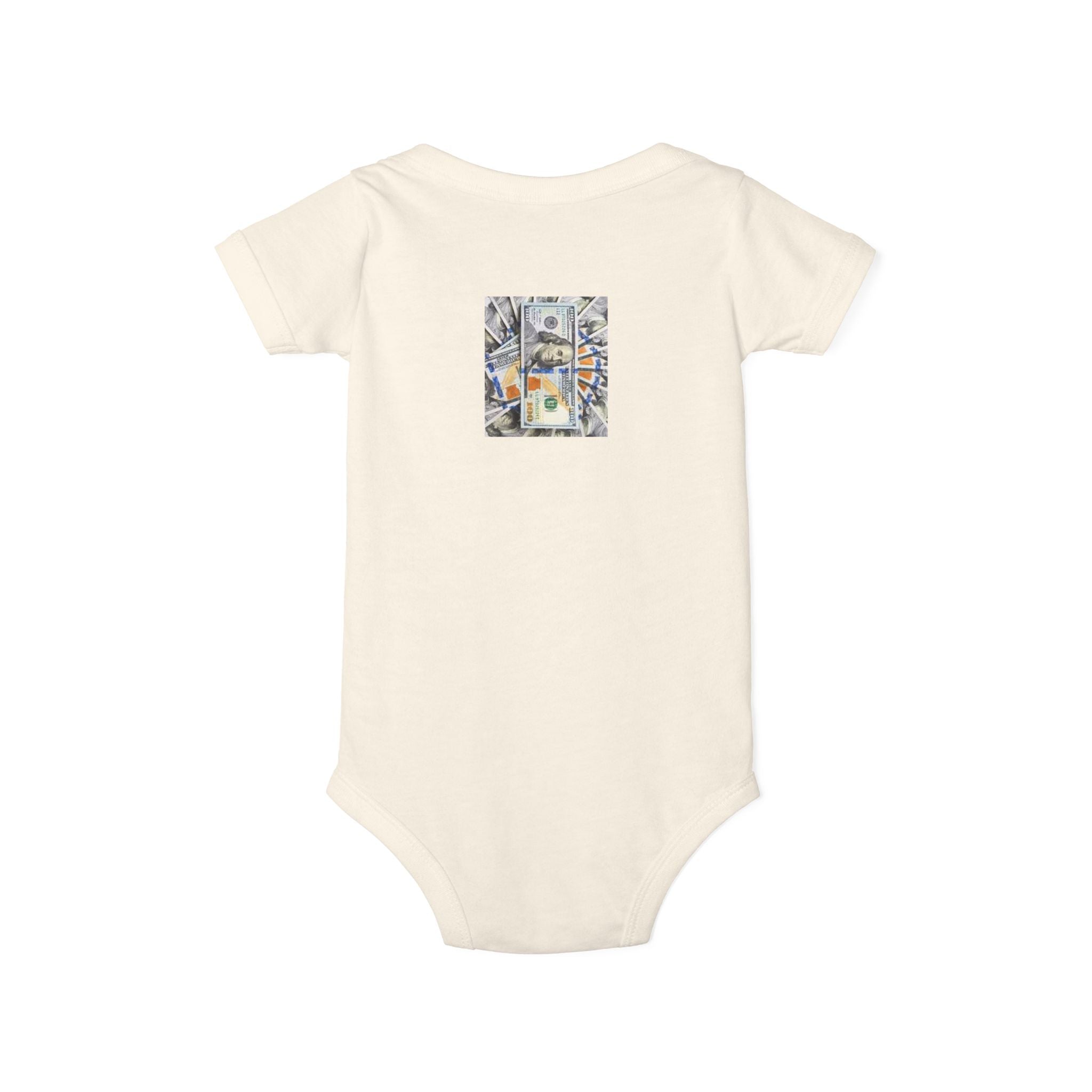 Money Infant Jersey One Piece | Modern Art Baby Bodysuit