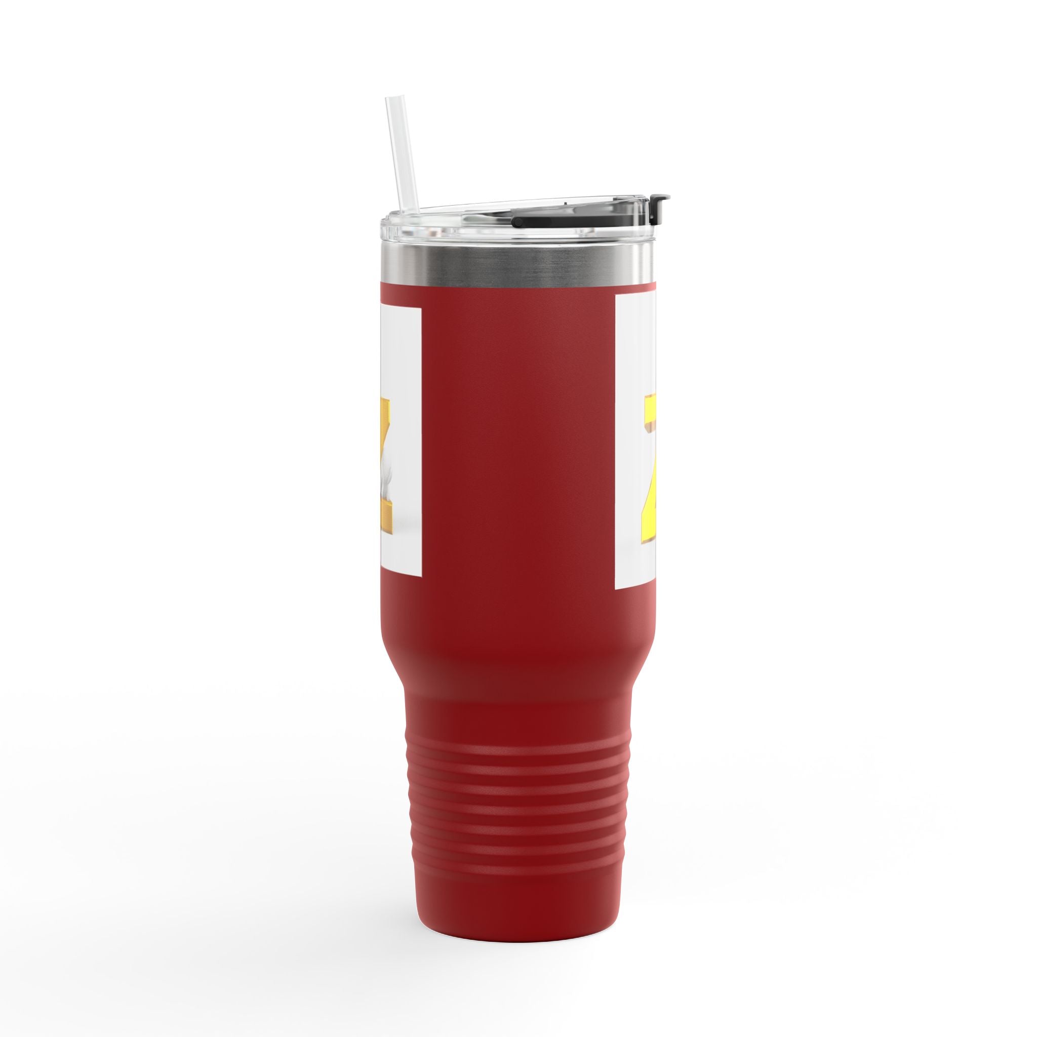 Mug de voyage monogramme lettre Z dorée | Gobelet isotherme 40oz