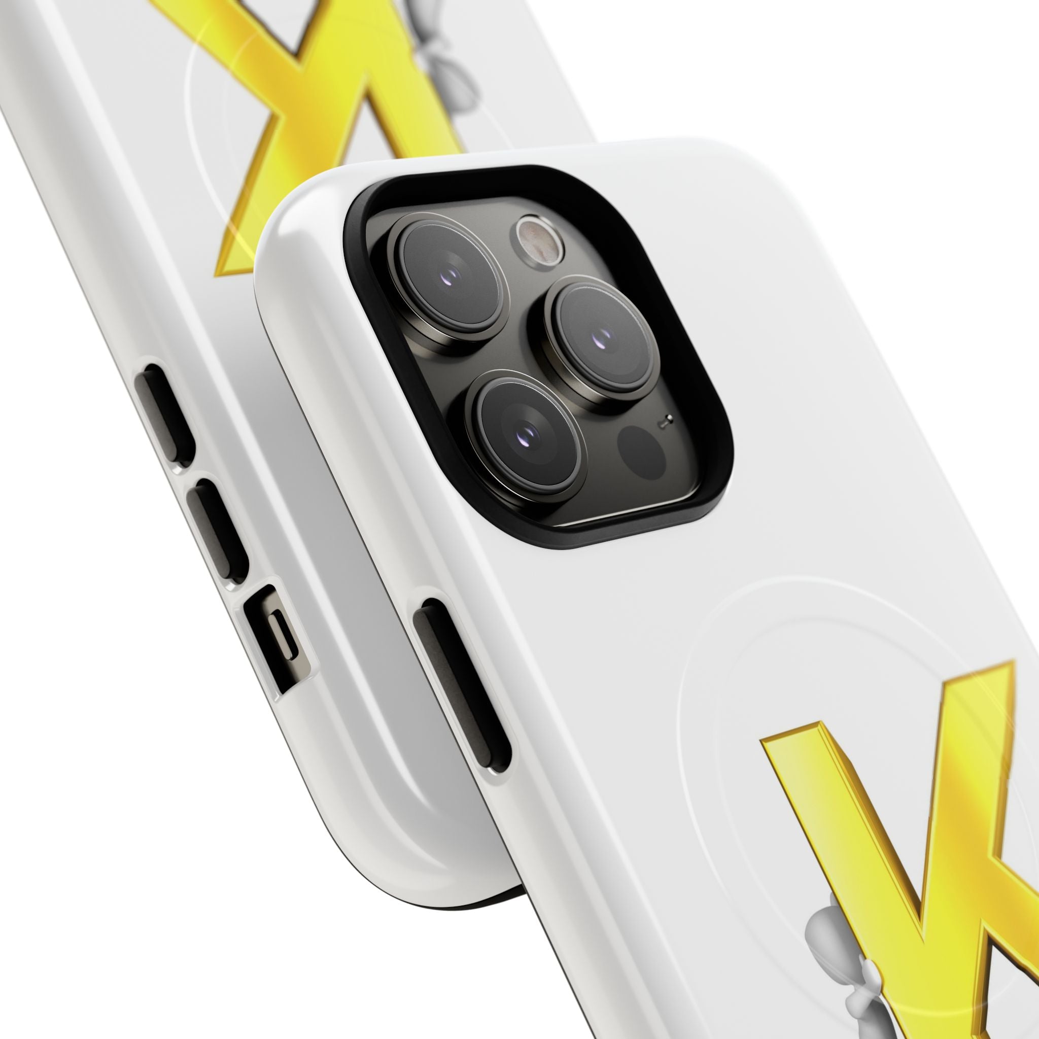 Yellow K Letter Phone Case | Tough Magnetic Case, Monogram Initial K