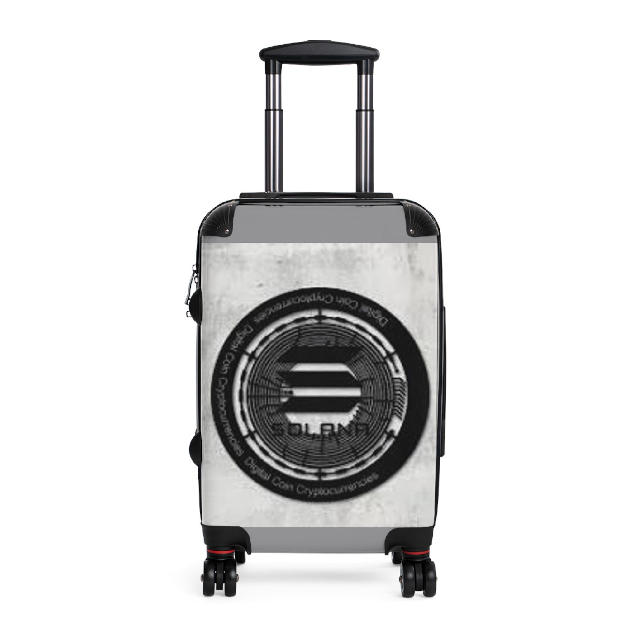 Solana Coin Graphic Suitcase | Cryptocurrency Travel Luggage