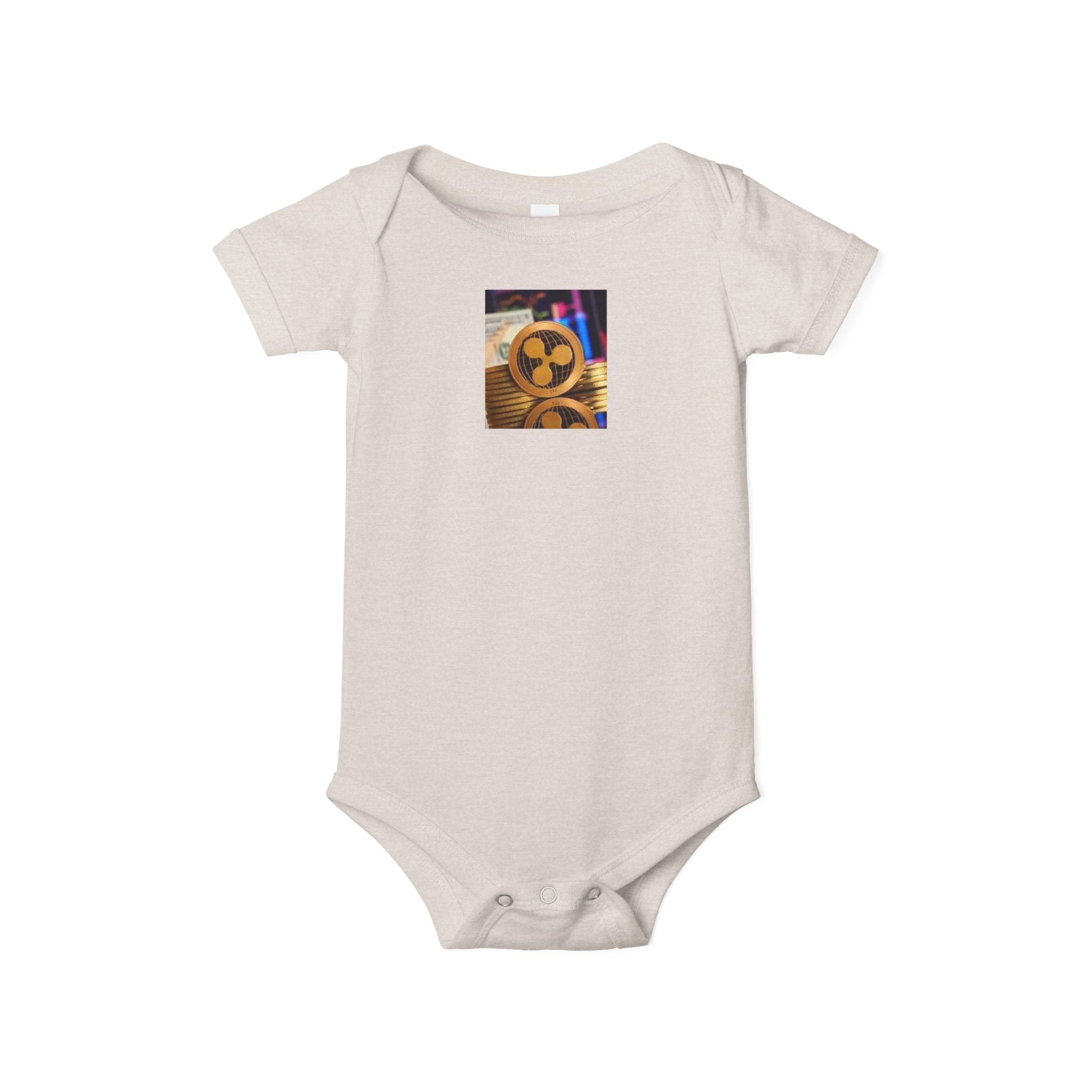 Grenouillère pour bébé avec logo de la cryptomonnaie XRP Ripple