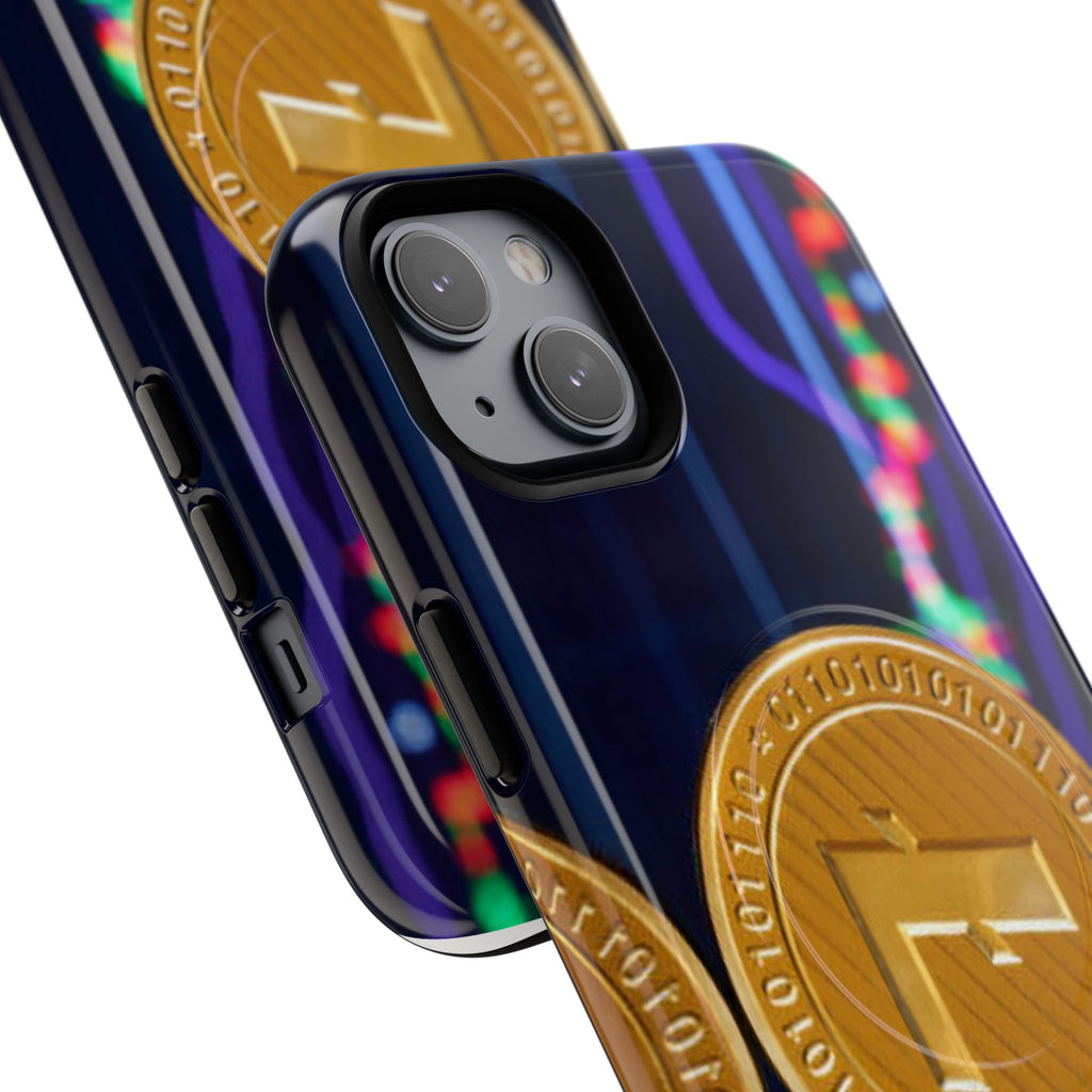 Litecoin Crypto Coin Phone Case | Tough Magnetic Case, Blockchain Design