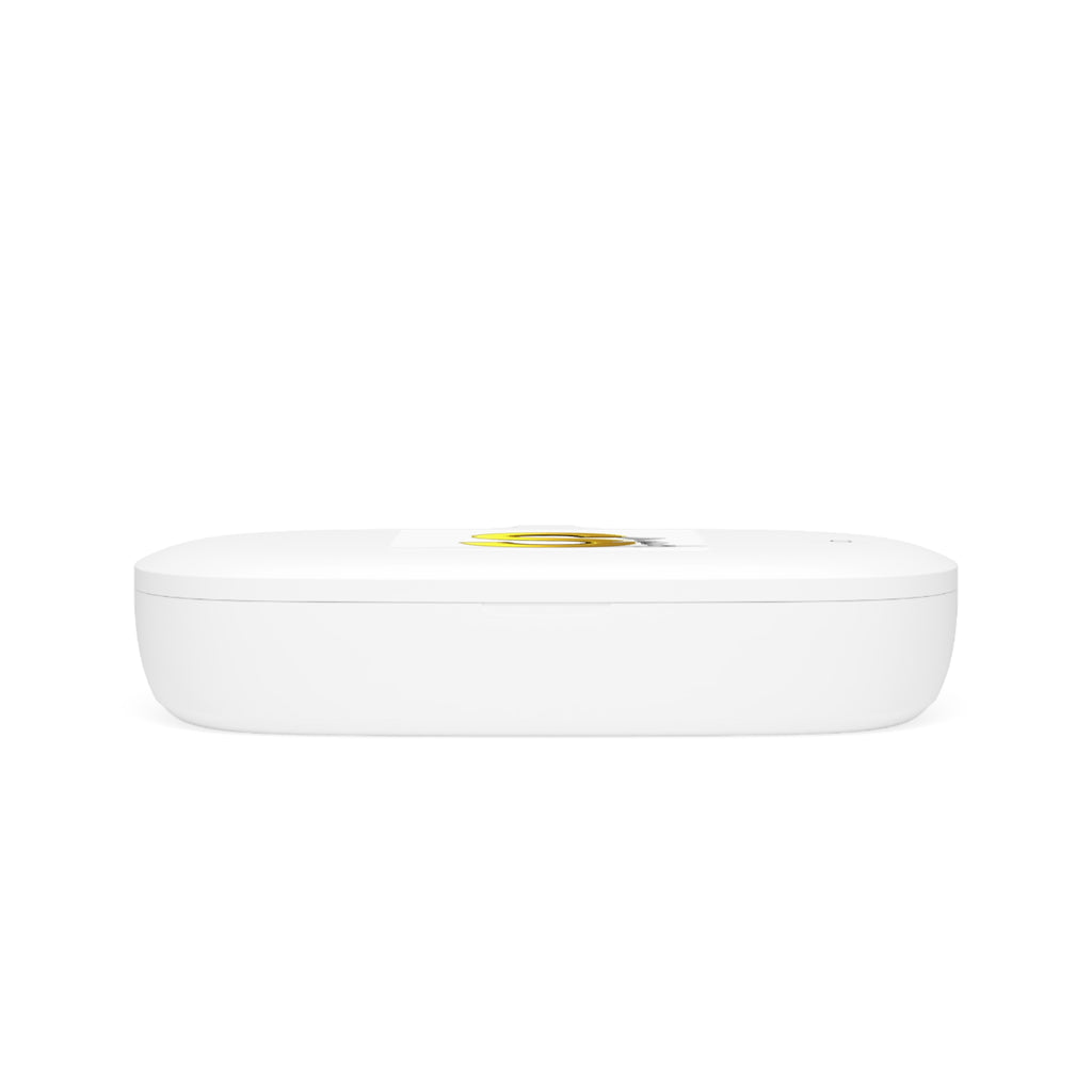 Gold Letter S Logo UV Phone Sanitizer and Wireless Charging Pad | Monogram S