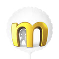 Gold Letter M Balloon 11"