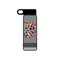 Colorful Alphabet Blocks Water Bottle | 20oz Kids Letter Print