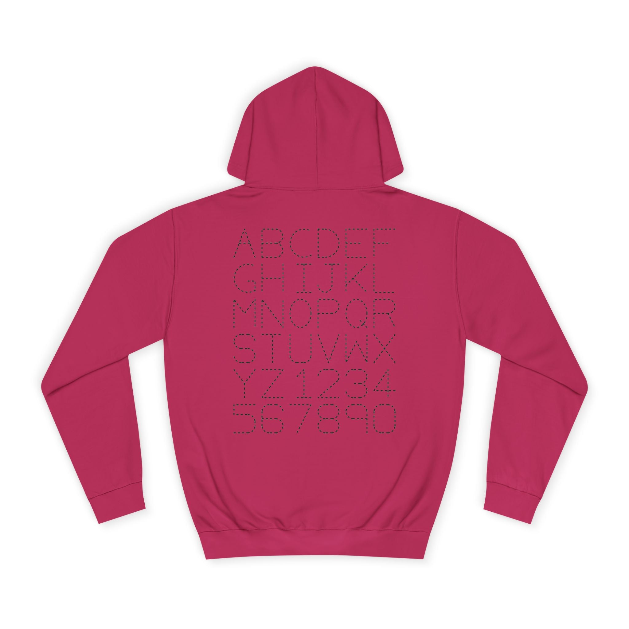 College Dotted Alphabet Hoodie | Campus Sweatshirt, Collegiate Style