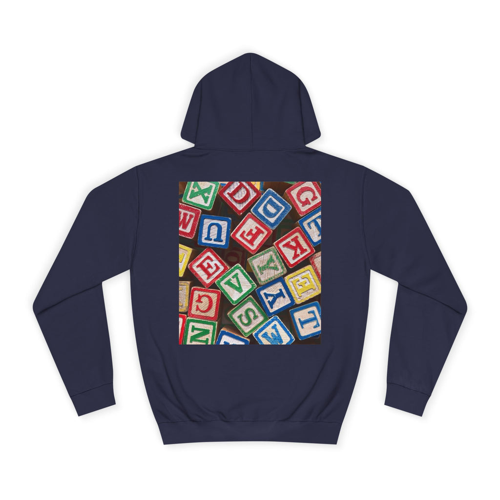 Colorful Alphabet Blocks Hoodie | Kids Letter Blocks Design