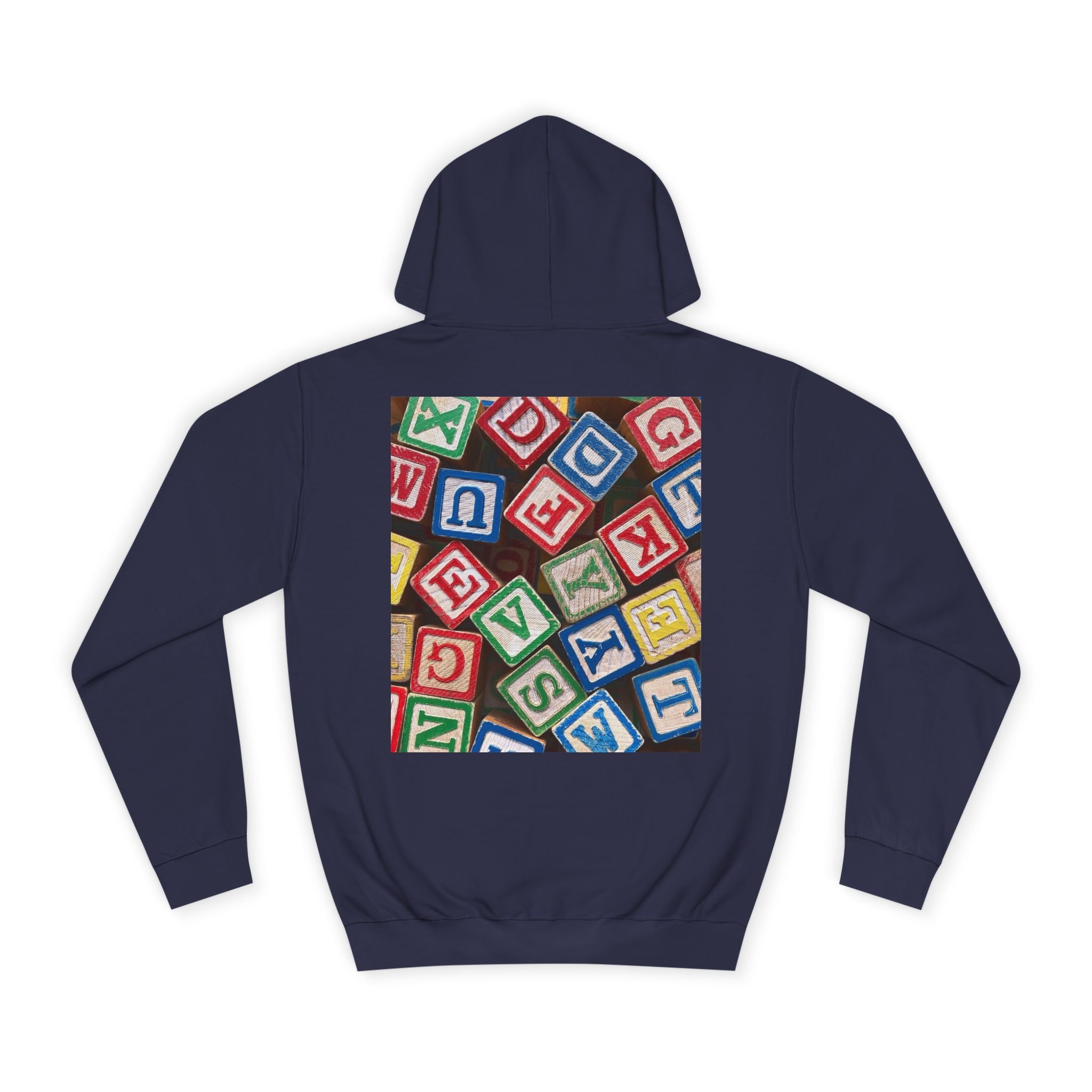 Colorful Alphabet Blocks Hoodie | Kids Letter Blocks Design