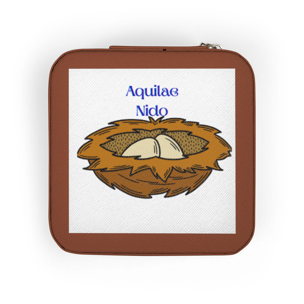 Eagle Nest Illustration Jewelry Travel Case | Zodiac Compact Organizer