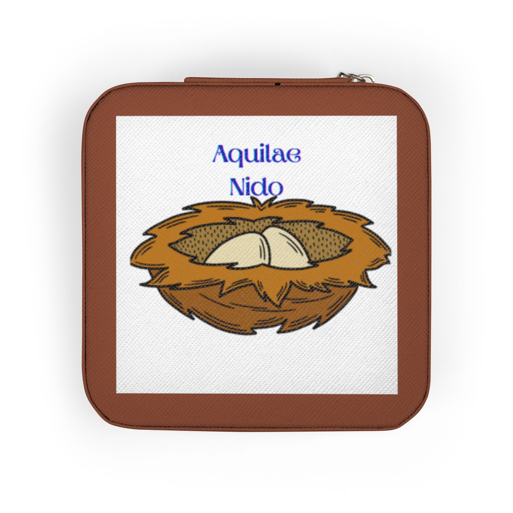 Eagle Nest Illustration Jewelry Travel Case | Zodiac Compact Organizer