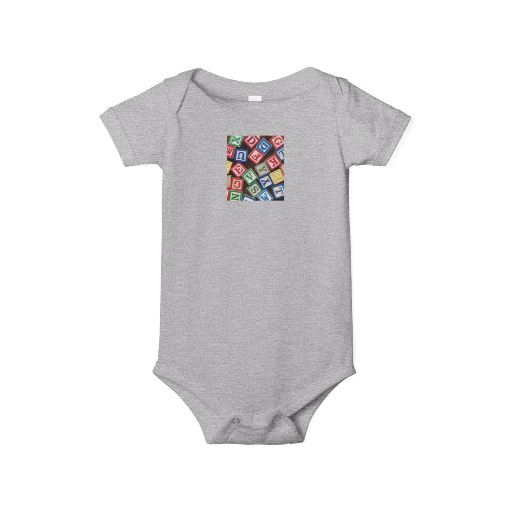 Colorful Alphabet Blocks Infant One Piece | Baby Bodysuit