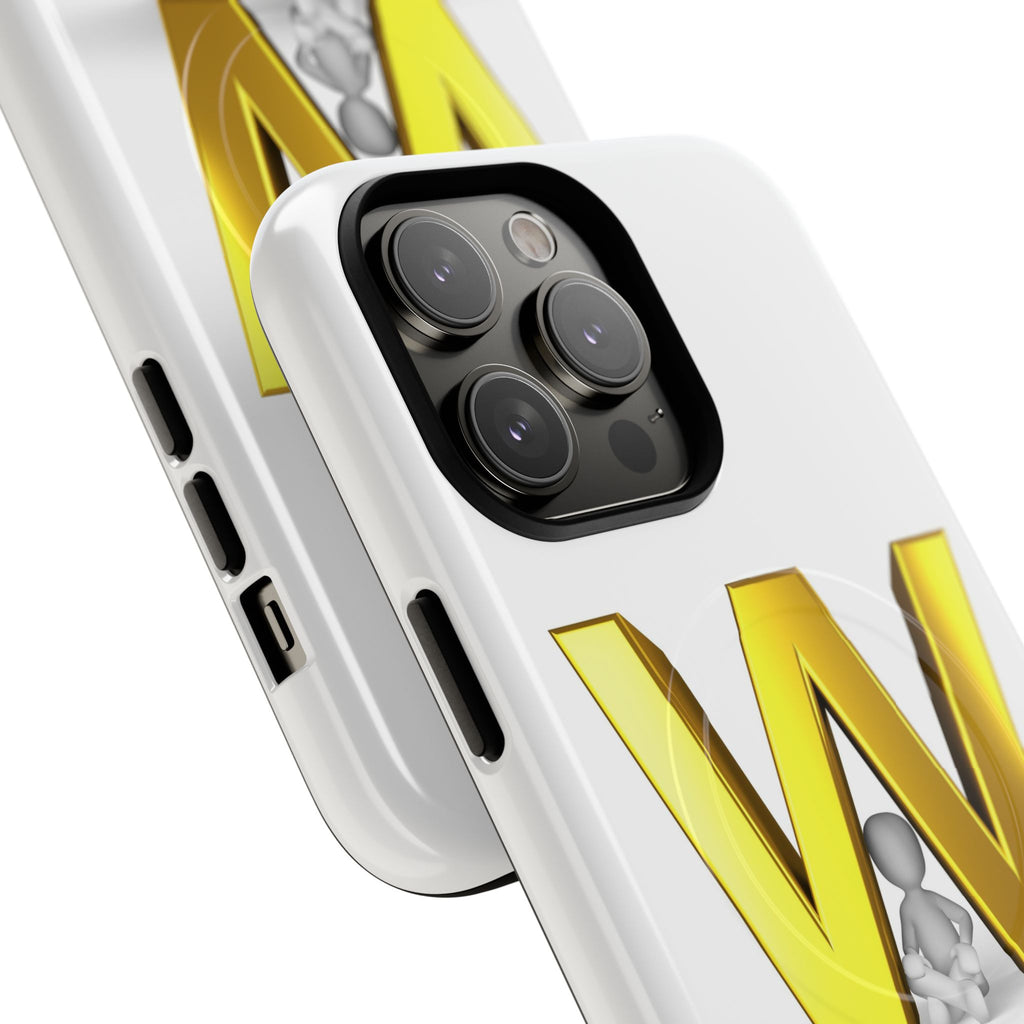 Gold Letter W Monogram Phone Case | Tough Magnetic Case