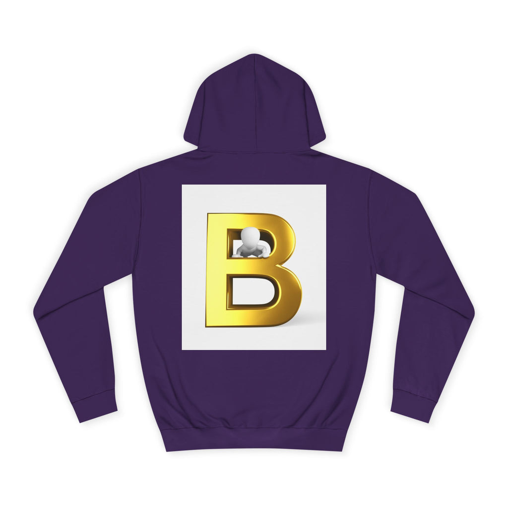 Gold Letter B Hoodie | Monogram Initial Sweatshirt