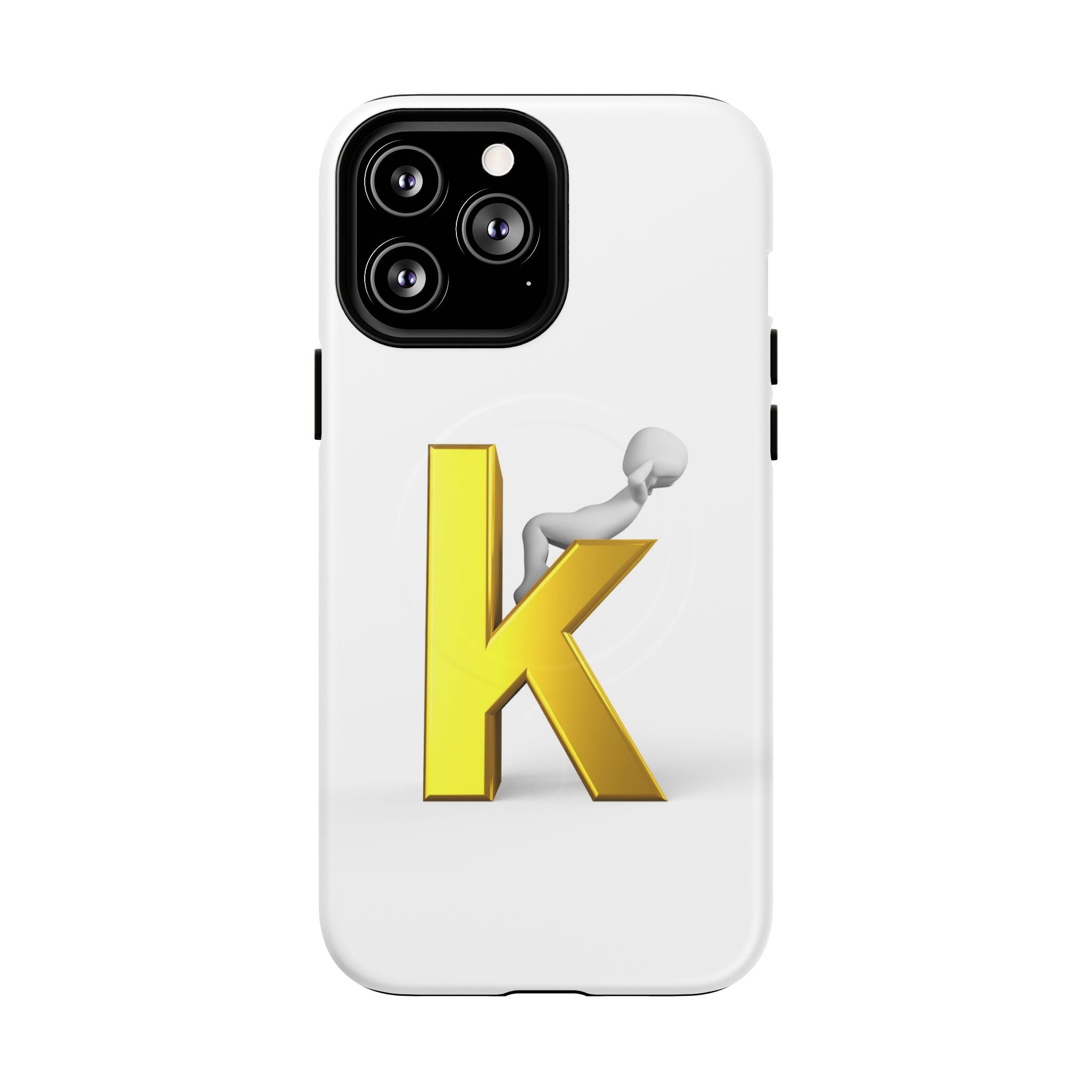 Coque de téléphone avec logo lettre K | Coque magnétique résistante, Monogramme initial