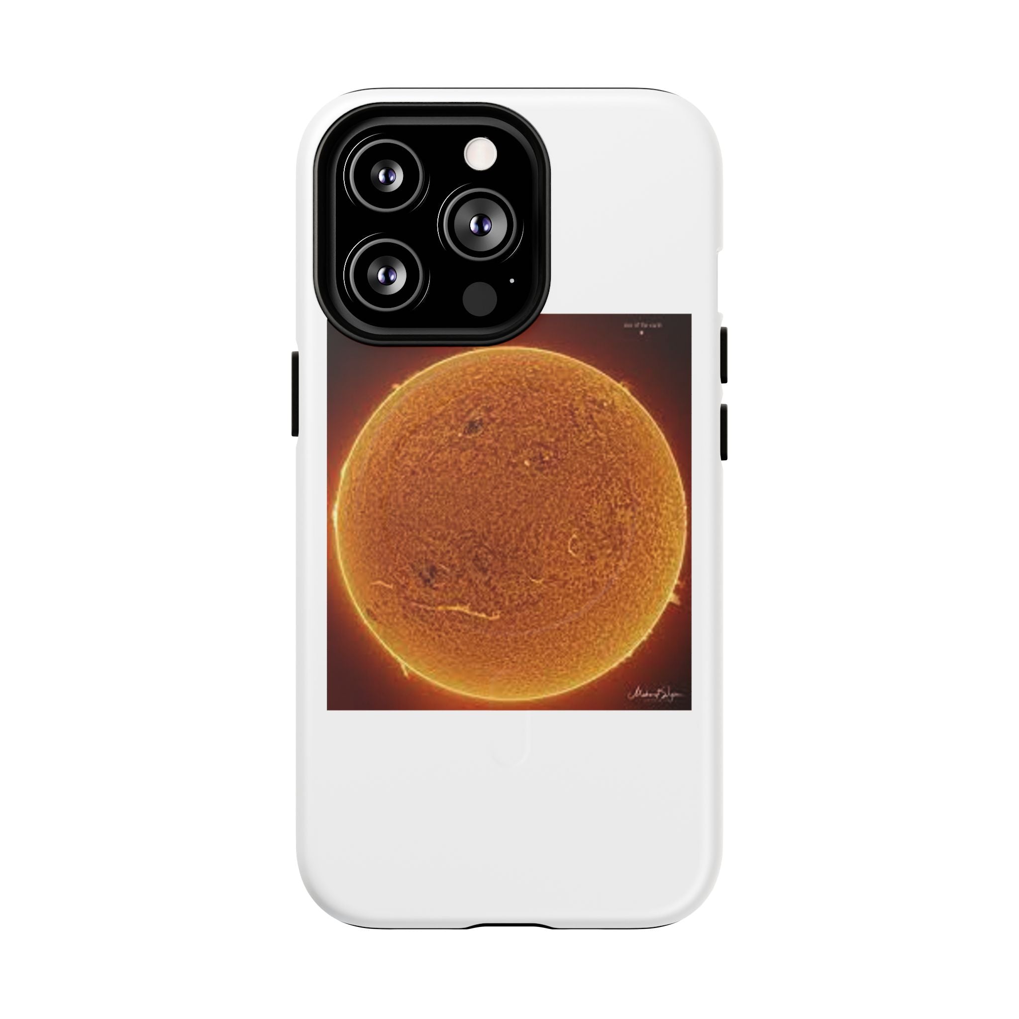 Coque de téléphone illustrée Disque Solaire | Coque magnétique résistante