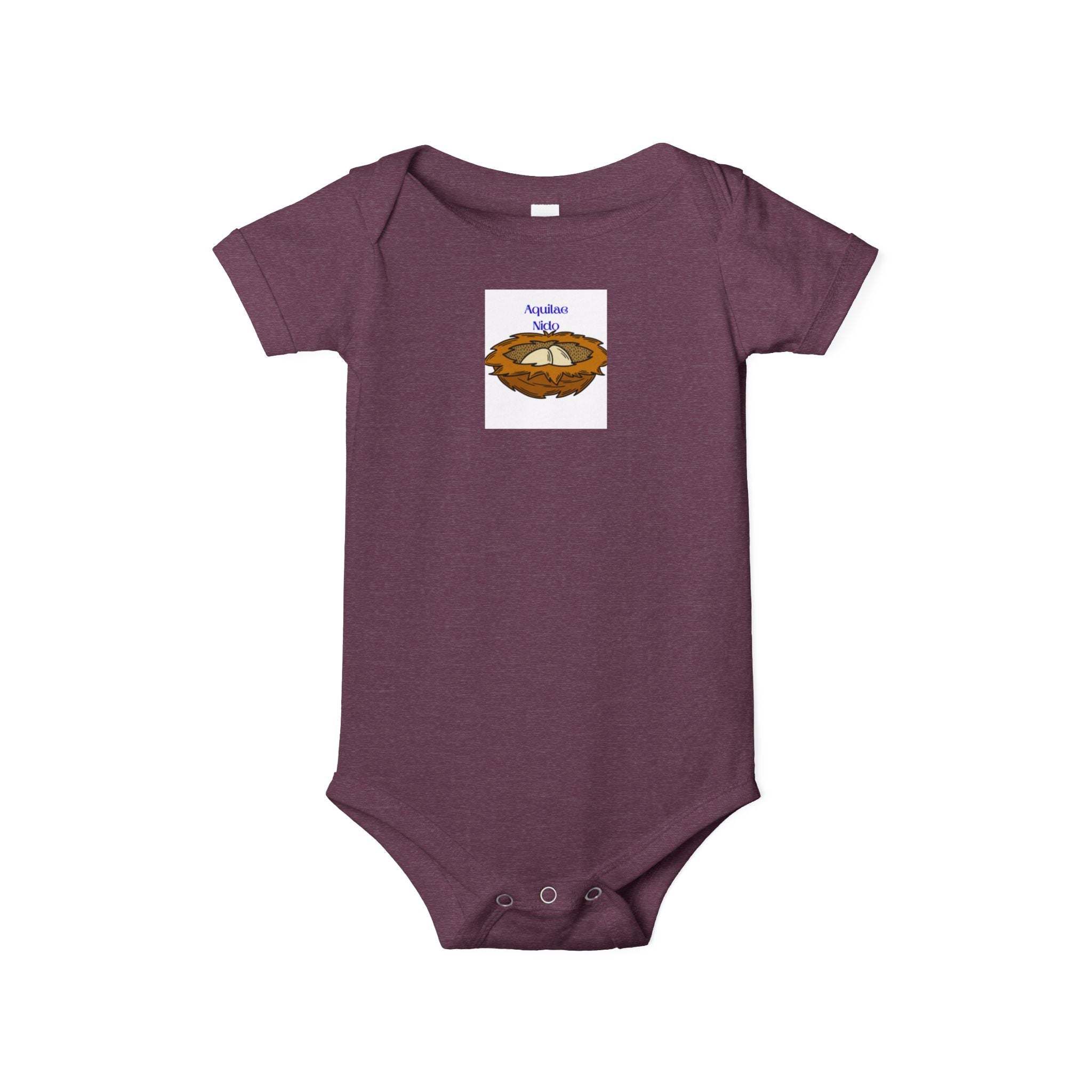 Grenouillère bébé nid d'oiseau | Barboteuse bébé avec illustration de nid
