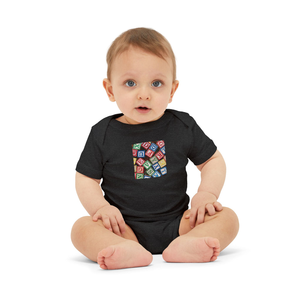 Colorful Alphabet Blocks Infant One Piece | Baby Bodysuit