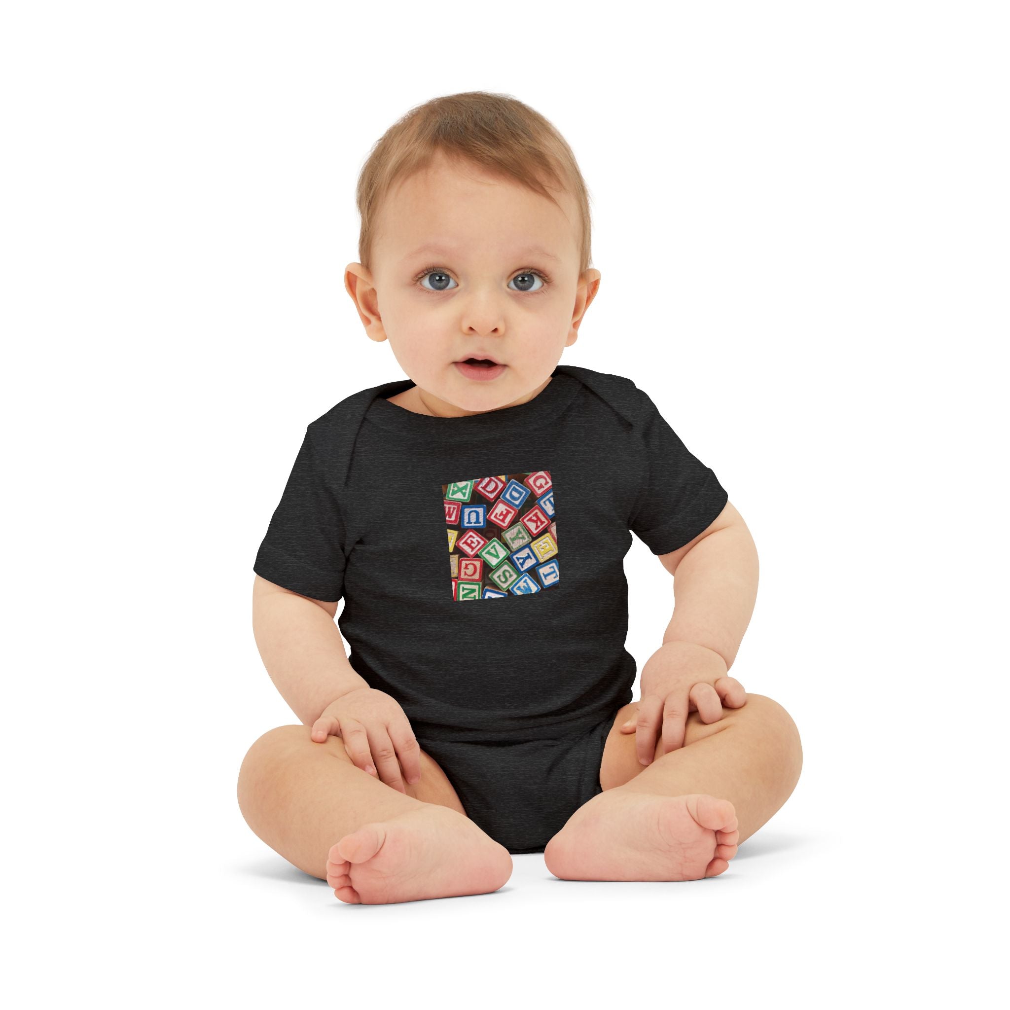 Colorful Alphabet Blocks Infant One Piece | Baby Bodysuit
