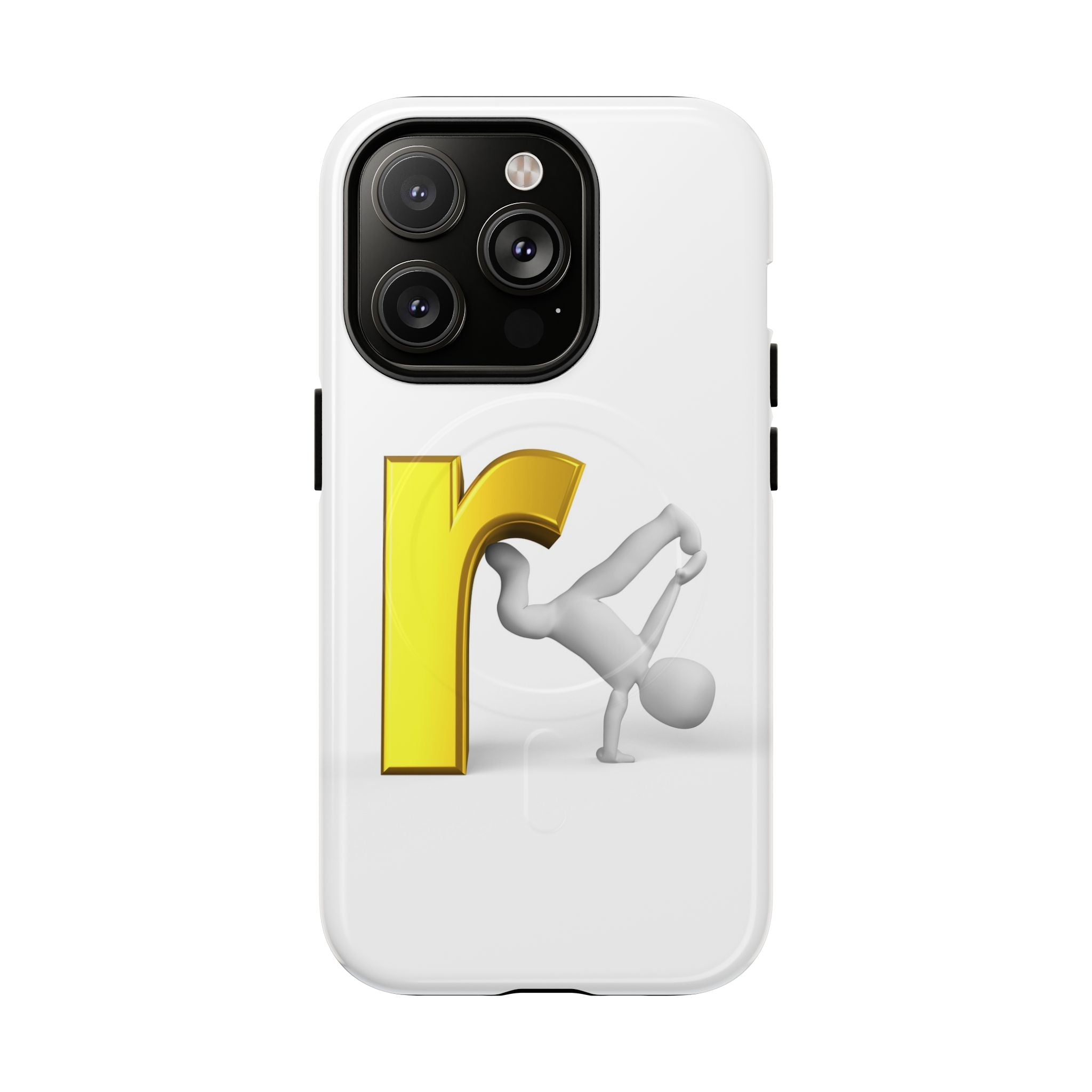 Yellow Letter R Breakdance Phone Case | Tough Magnetic Case