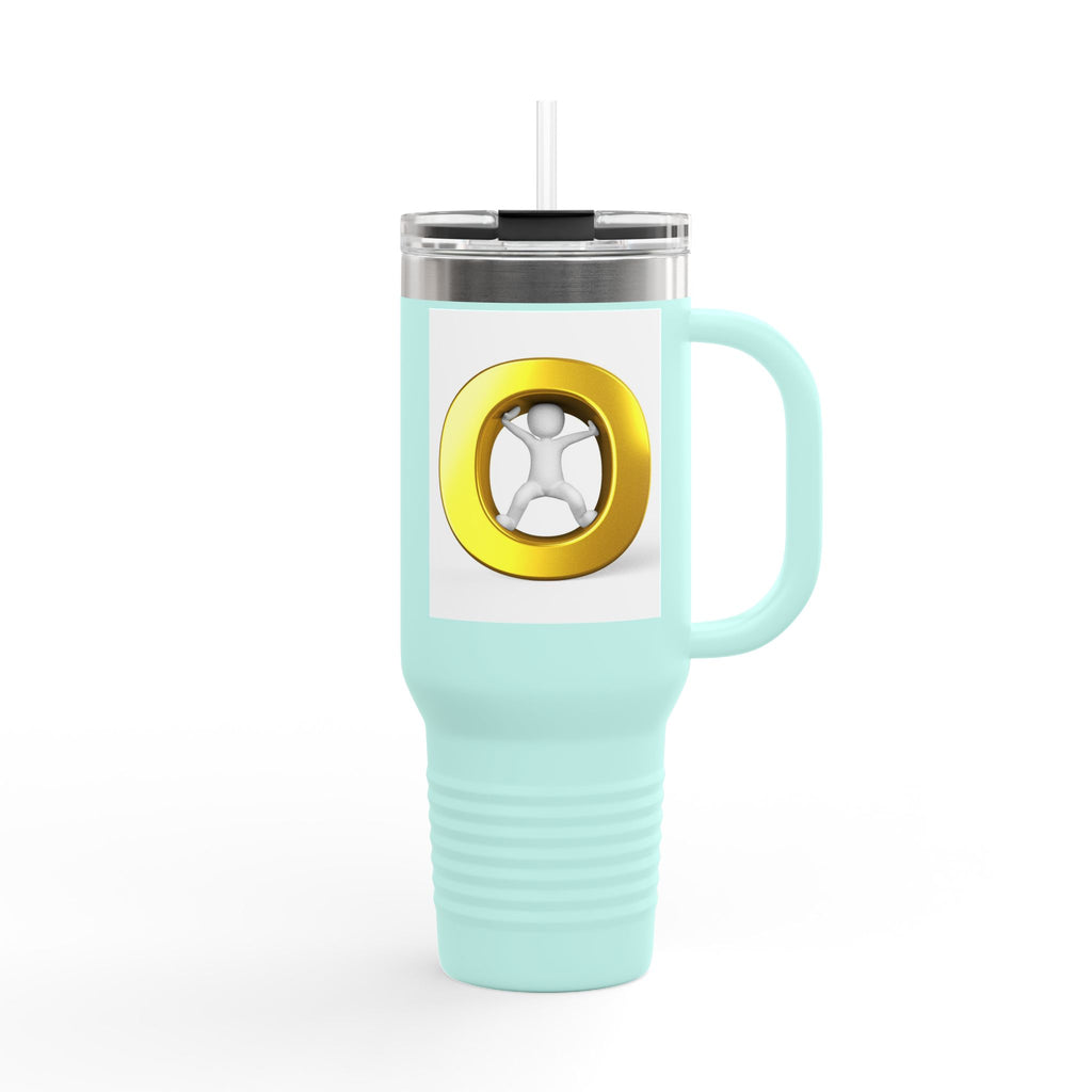 Gold Letter O Illustration 40oz Tumbler | Insulated Travel Mug