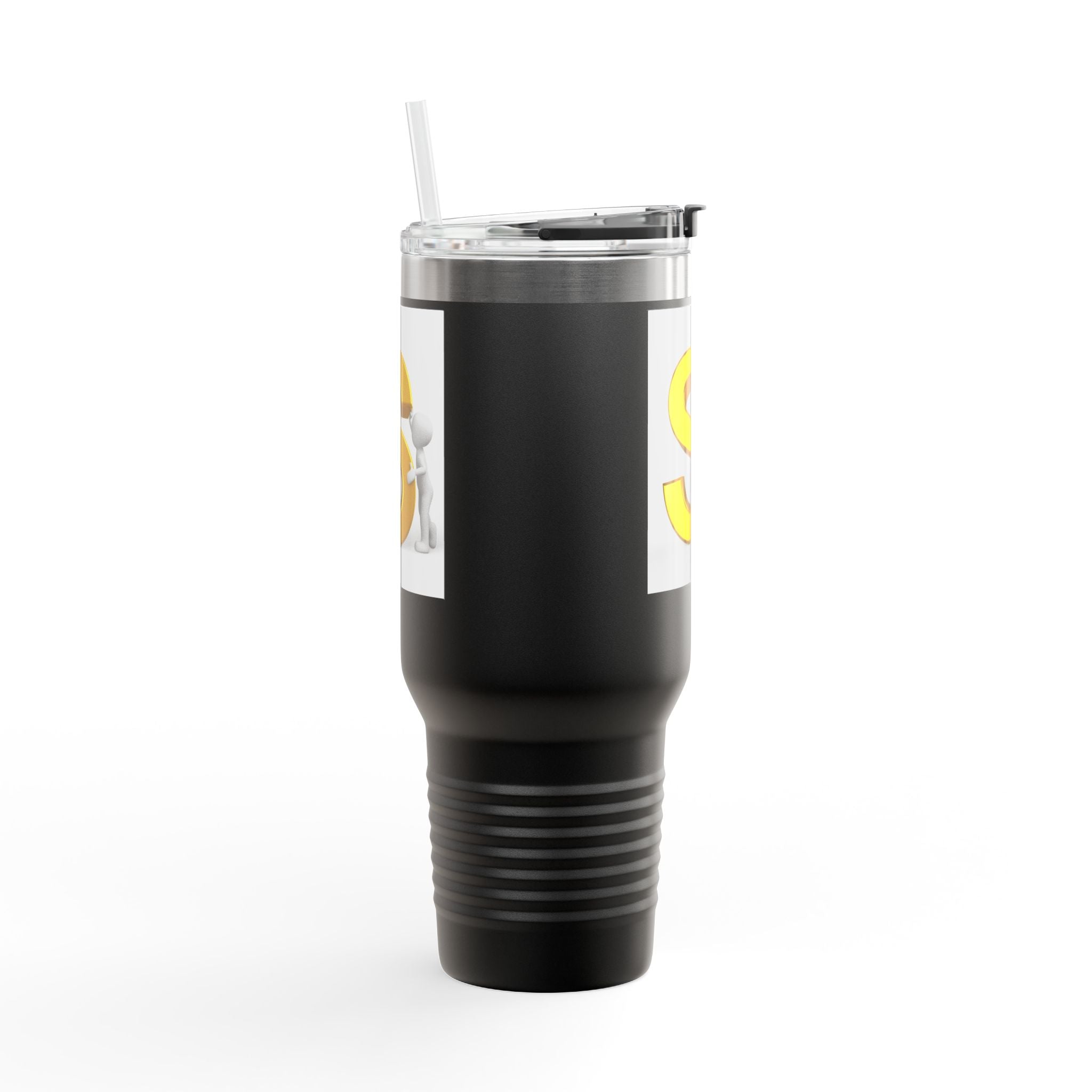 Mug de voyage - Monogramme grande lettre S dorée