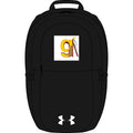 Yellow G Letter with Pencil Backpack | Embroidered Monogram Backpack