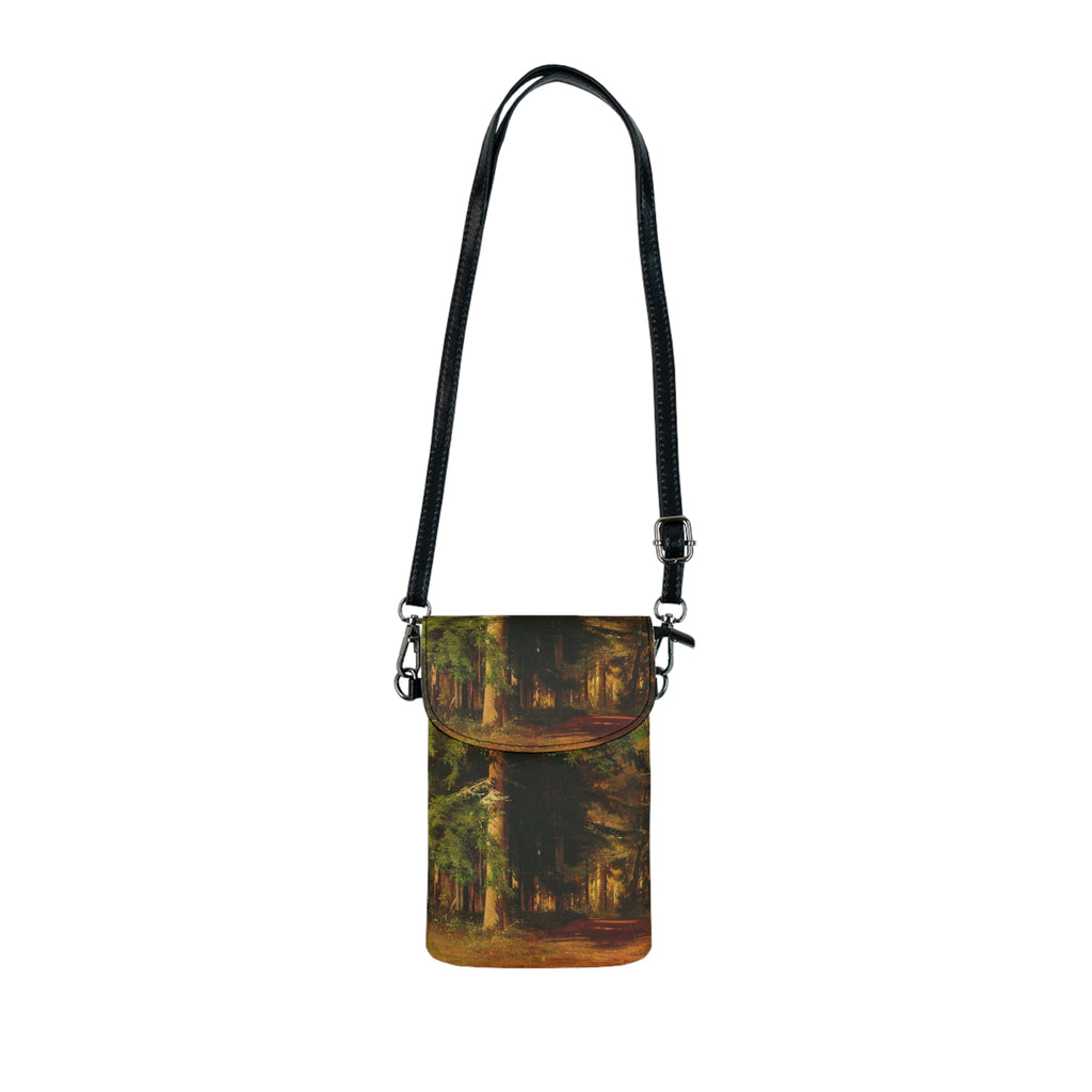 Forest Landscape Small Cell Phone Wallet | Crossbody Phone Pouch